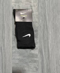 Eur38-42 Чорні дитячі, жіночі високі Nike Elite Crew DRI-FIT спортивні шкарпетки