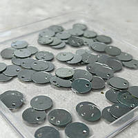 Ø10мм Пайетка монетка круглая 5г - серебро