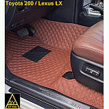 Килимки Lexus LX 470 Шкіряні 3D (2008-2015) оригінальні Тюнінг Лексус ЛХ 470, фото 8