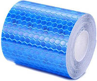Светоотражающая самоклеящаяся лента синяя 50 мм х100 см