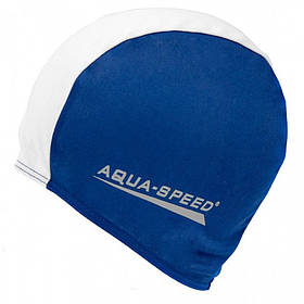 Шапка для плавання POLYESTER CAP 5764 Aqua Speed ​​091-15 синій, білий, OSFM, Toyman