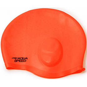 Шапочка для плавання EAR CAP Comfort 9896 Aqua Speed 289-75 червоний, OSFM, Toyman