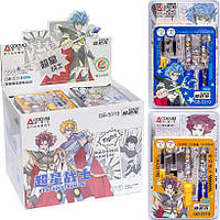 Набір пір'яних капсульних ручок (синій) "Odemei" 5319