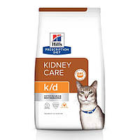 Hills Prescription Diet Kidney Care k/d Chicken 1,5 кг лечебный сухой корм для котов (166469-21) BE