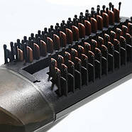 Гребінець фен-браш для створення зачісок Hair Steam Brush Сіра, фото 4