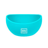 Миска для котів та маленьких порід собак WAUDOG Silicone, 250 мл, блакитна