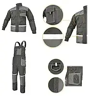 Рабочий костюм EUROCLASSIC, куртка и полукомбинезон(Польша) 44-64p
