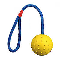 Игрушка для собак Trixie Мяч на веревке с ручкой 30 см, d:6 см