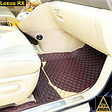 3D Килимки на Lexus RX (AL20 2015-2019) з екошкіри Лексул РХ, фото 3