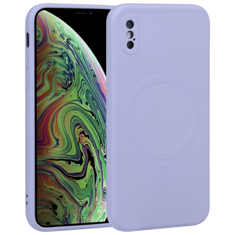Чохол силіконовий SLIM MagSafe для Iphone XS MAX Lilac