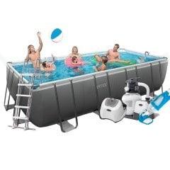 Каркасний басейн Intex 26356-11, 549 х 274 х 132 см (7 г/год, 7 900 л/год, драбина, тент, підстилка, набір для