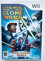 Star Wars The Clone Wars: Lightsaber Duels, Б/У, английская версия - диск Nintendo Wii