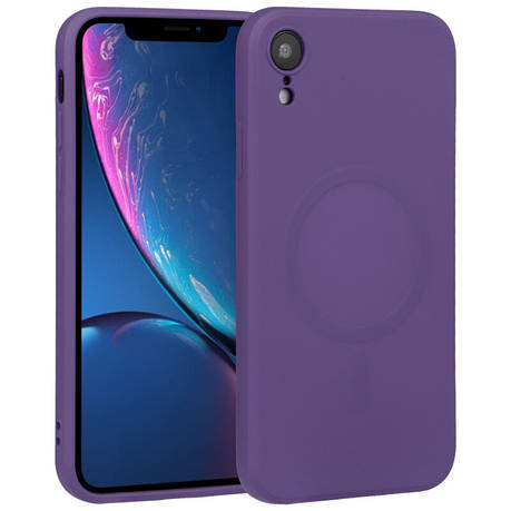 Чохол силіконовий SLIM MagSafe для Iphone XR Deep Purple, фото 1