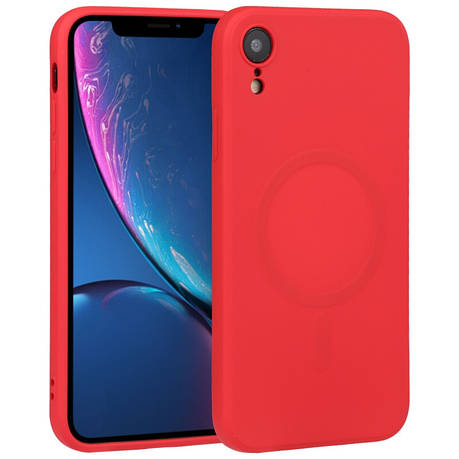 Чохол силіконовий SLIM MagSafe для Iphone XR Red, фото 1