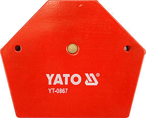Струбцина магнітна для зварювання 34 кг, 111 х 136 х 24 мм, YT-0867 YATO