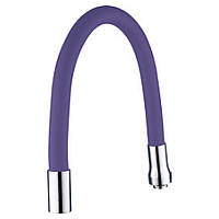 Излив (гусак) ¾" для кухни силиконовый фиолетовый (XH-5243), AQUATICA 9793514