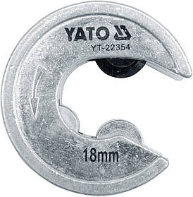 Труборіз для труб Ø = 18 мм, габарит Ø = 59 мм, алюміній/мідь/пластик., YT-22354 YATO
