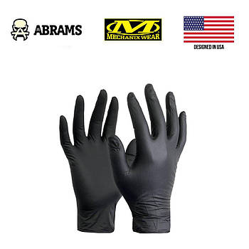 Рукавички нітрилові Mechanix HD Nitrile FT 6 Mil - 100 шт | Black