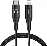 Кабель USB PD McDodo Nest Series Auto Power Off 36W 1.2M USB Type-C - Lightning Cable Black (CA-7360)