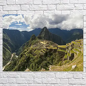 Плакат "Перу, панорама Мачу-Пікчу, Machu Picchu", 43×60см