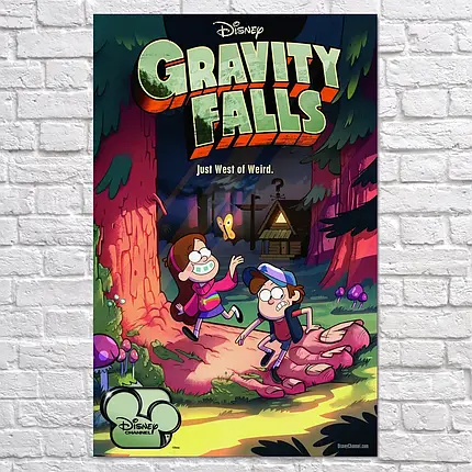 Плакат "Гравіті Фолз, Gravity Falls", 60×38см, фото 2