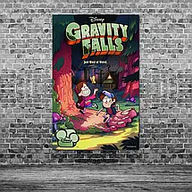 Плакат "Гравіті Фолз, Gravity Falls", 60×38см, фото 3