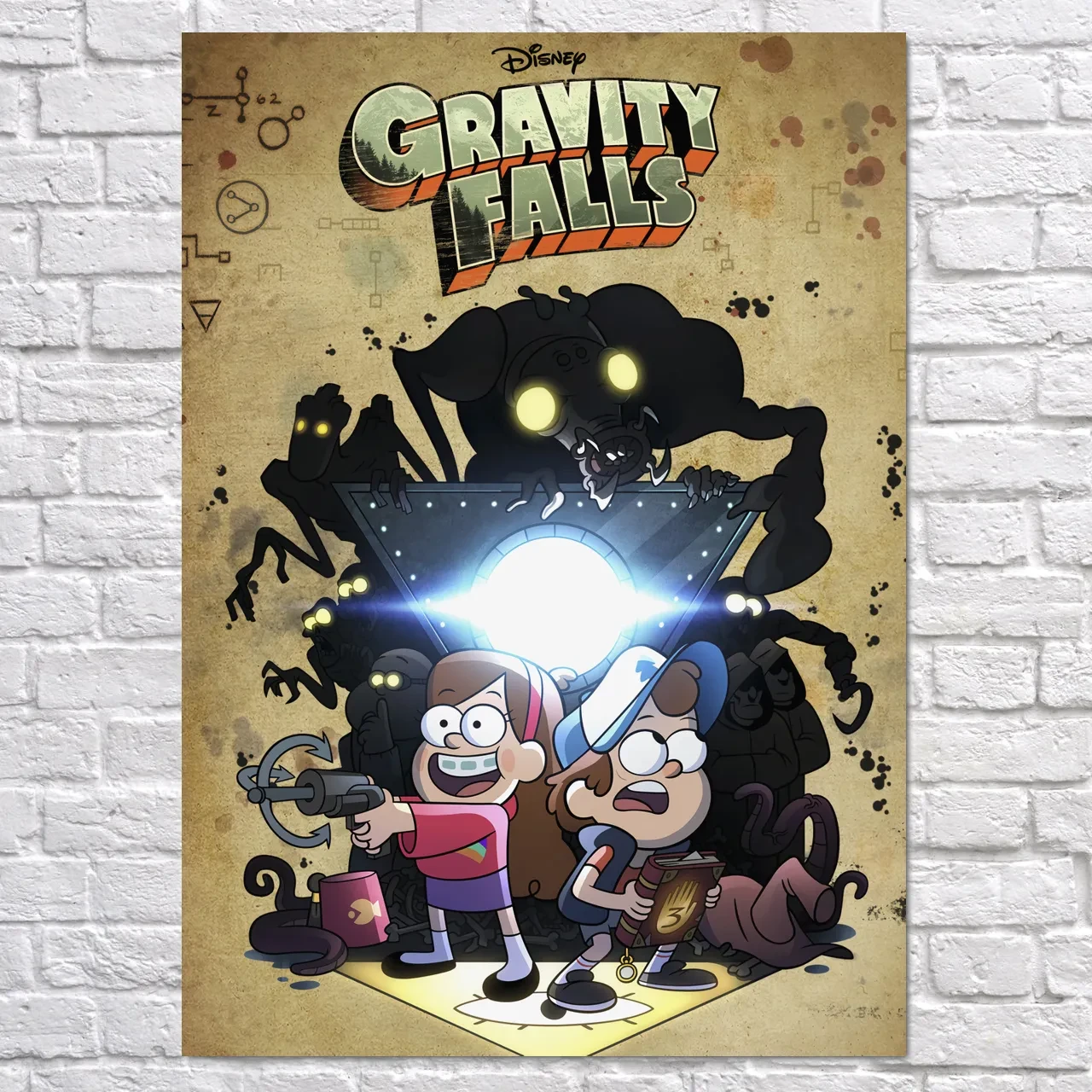 Плакат "Гравіті Фолз, Gravity Falls", 43×60см