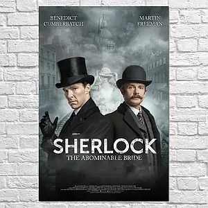 Плакат "Шерлок, Огидна наречена, Sherlock, The Abominable Bride", 60×40см