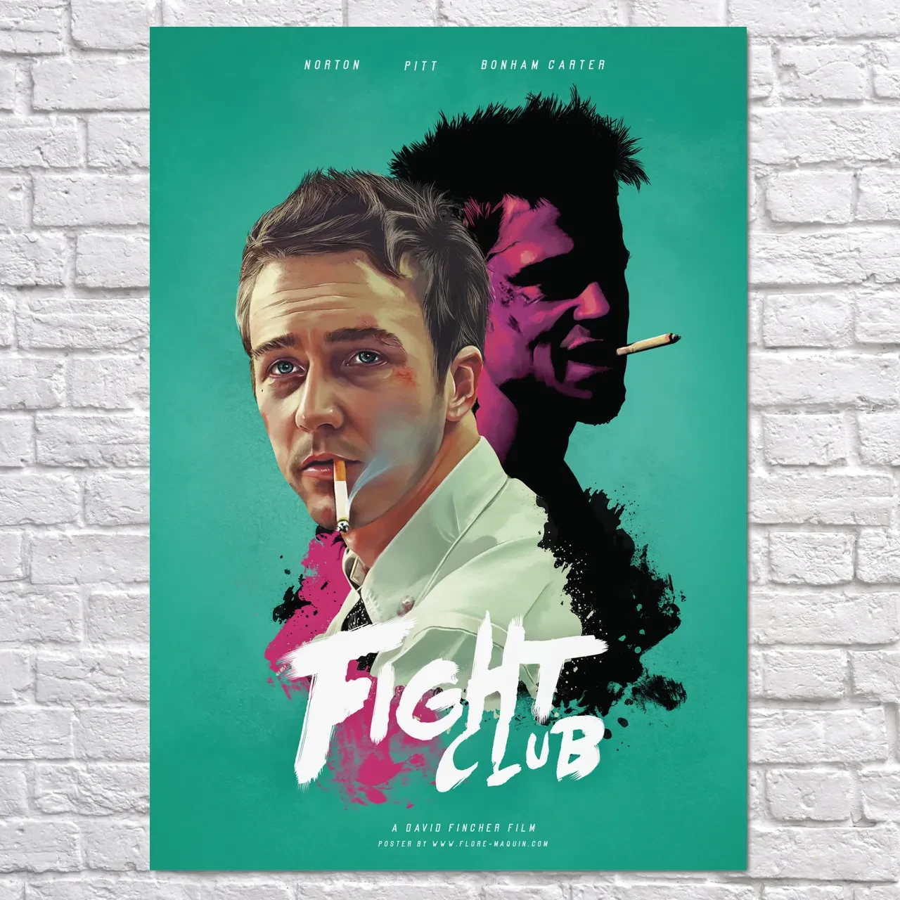 Плакат "Бійцівський клуб, Fight Club (1999)", 60×43см