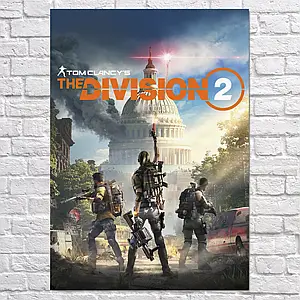 Плакат "Дивізіон 2, Капітолій, Вашингтон, The Division 2", 60×43см