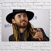 Плакат "Джаред Лето, Jared Leto", 42×28см