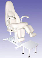 СДМ мебель Педикюрно-косметологическое кресло КП-5 с регулируемыми пуфиками для ног, с подставкой для ванночки