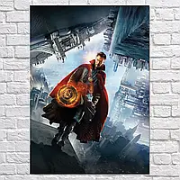Плакат "Доктор Стрэндж в Зеркальном Измерении, Камбербэтч, Doctor Strange (2016)", 106×75см