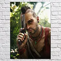 Плакат "Фар Край 3, Ваас Монтенегро, Far Cry 3", 60×43см