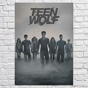 Плакат "Вовченя, головні герої в тумані, Teen Wolf", 60×43см