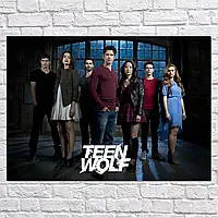 Плакат "Волчонок, главные герои сериала, Teen Wolf", 43×60см