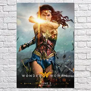 Плакат "Диво-жінка, Wonder Woman (2017)", 60×40см