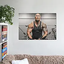 Плакат "Двейн Джонсон (Скеля), Dwayne Johnson (The Rock)", 43×60см, фото 2