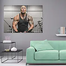 Плакат "Двейн Джонсон (Скеля), Dwayne Johnson (The Rock)", 43×60см, фото 2