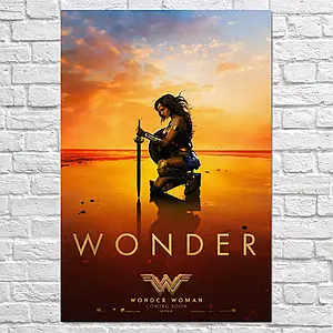 Плакат "Диво-жінка, Wonder Woman (2017)", 60×40см