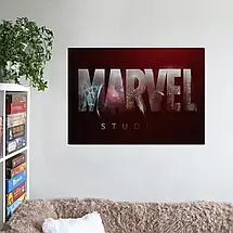 Плакат "Логотип Марвел, Marvel", 40×60см, фото 2