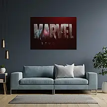 Плакат "Логотип Марвел, Marvel", 40×60см, фото 3