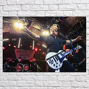 Плакат "Металліка, Джеймс Хетфілд на сцені, Metallica", 40×60см