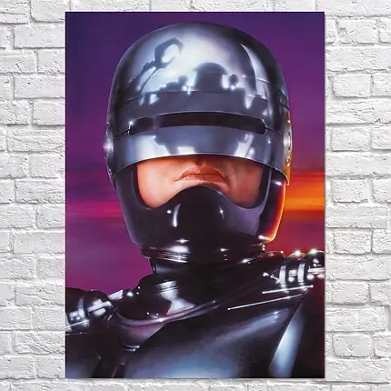 Плакат "Робокоп, Робот-поліцейський, RoboCop (1987)", 60×43см, фото 2