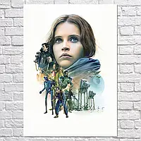 Плакат "Зоряні Війни: Бунтар Один, Star Wars: Rogue One (2016)", 60×43см