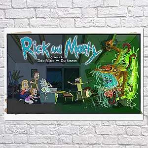 Плакат "Рік та Морті, Rick and Morty", 40×60см