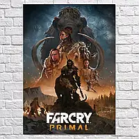 Плакат "Фар Край Праймал, Far Cry Primal", 60×43см