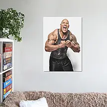 Плакат "Двейн Джонсон (Скеля), Dwayne Johnson (The Rock)", 60×43см, фото 2