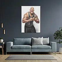 Плакат "Двейн Джонсон (Скеля), Dwayne Johnson (The Rock)", 60×43см, фото 3