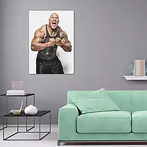Плакат "Двейн Джонсон (Скеля), Dwayne Johnson (The Rock)", 60×43см, фото 2